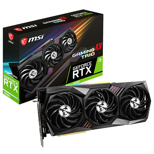 MSI GeForce RTX 3080 GAMING X TRIO 10G pas cher