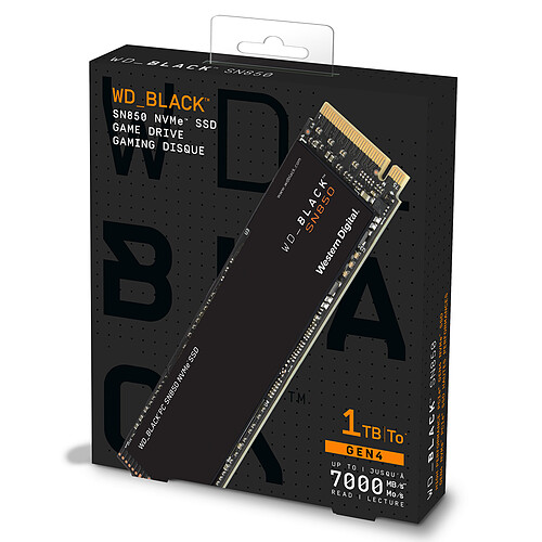 Western Digital SSD WD Black SN850 1 To pas cher