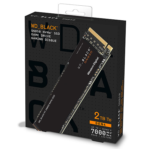 Western Digital SSD WD Black SN850 2 To pas cher