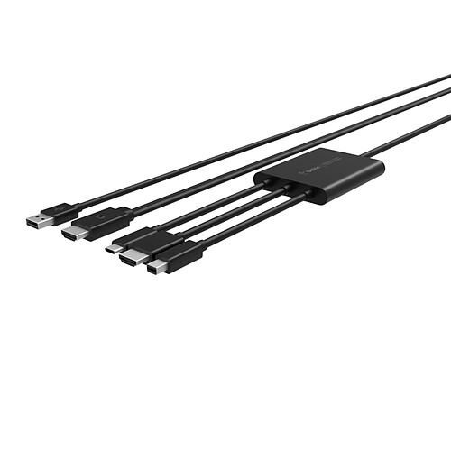 Belkin Câble HDMI/USB-C/Mini-DP vers HDMI - 2.4 m pas cher