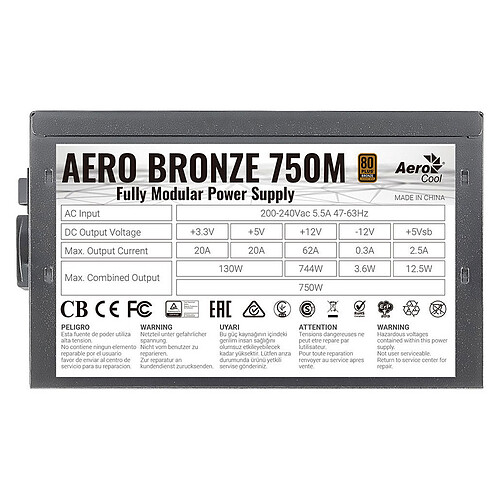 Aerocool Aero Bronze 750M pas cher