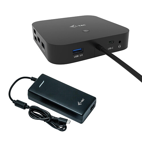 i-tec USB-C Dual Display Docking Station Power Delivery 100 W + Universal Charger 112 W pas cher