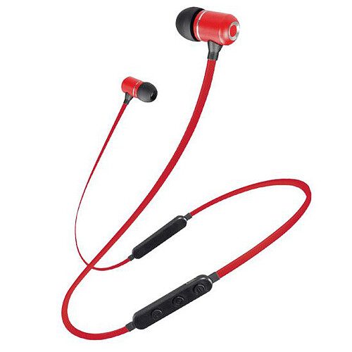 Schneider Earphones Bluetooth Micro Rouge pas cher