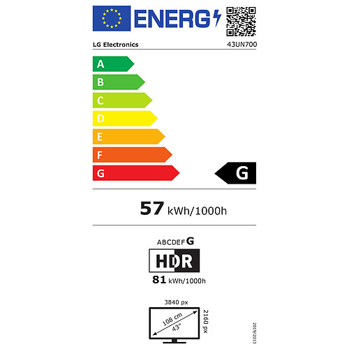 LG 42.5" LED - 43UN700-B pas cher