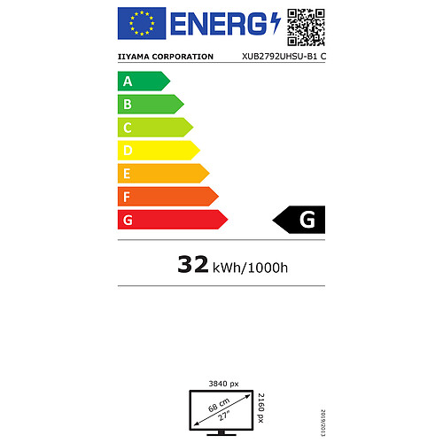 iiyama 27" LED - ProLite XUB2792UHSU-B1 pas cher