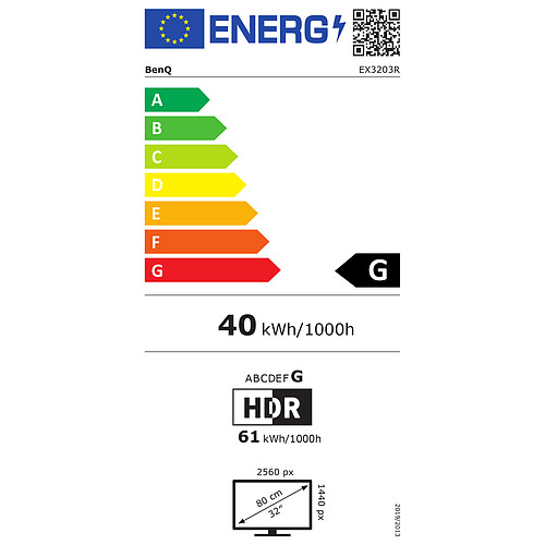 BenQ 31.5" LED - EX3203R pas cher