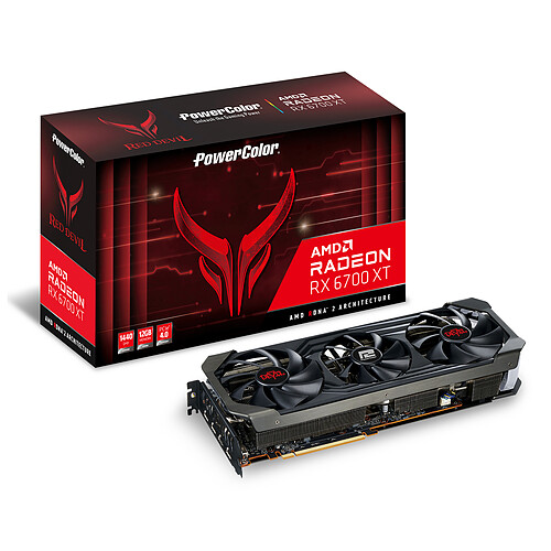 PowerColor Red Devil Radeon RX 6700 XT 12GB GDDR6 pas cher