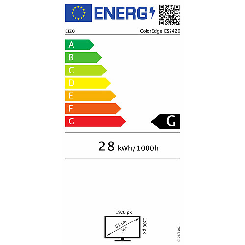 EIZO 24.1" LED - ColorEdge CS2420-BK pas cher