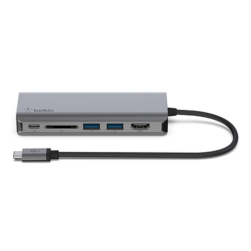 Belkin Station d'accueil USB-C avec 1 x HDMI, 2 x USB-A, 1 x RJ45, 1 SD  - 100 W Passtrhough pas cher