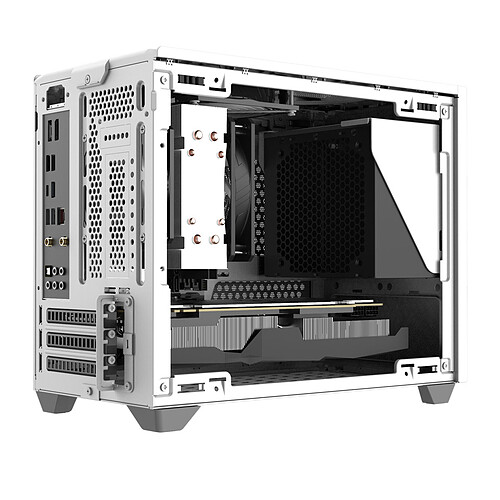 Cooler Master NR200C Support alimentation ATX - Blanc pas cher