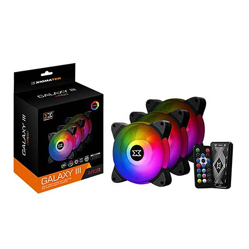 Xigmatek BX120 Galaxy III Essential Pack de 3 - Noir pas cher