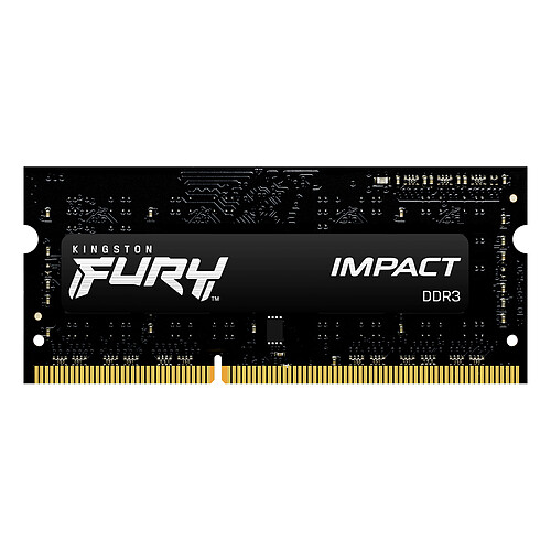 Kingston FURY Impact SO-DIMM 8 Go (1 x 8 Go) DDR3 1600 MHz CL9 pas cher