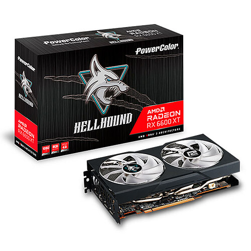 PowerColor Hellhound Radeon RX 6600 XT 8GB GDDR6 pas cher