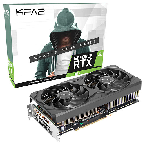 KFA2 GeForce RTX 3070 (1-Click OC) LHR pas cher
