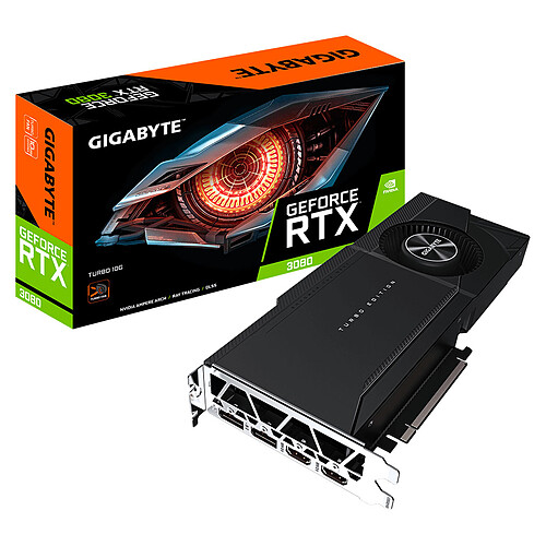 Gigabyte GeForce RTX 3080 TURBO 10G (rev. 2.0) (LHR) pas cher