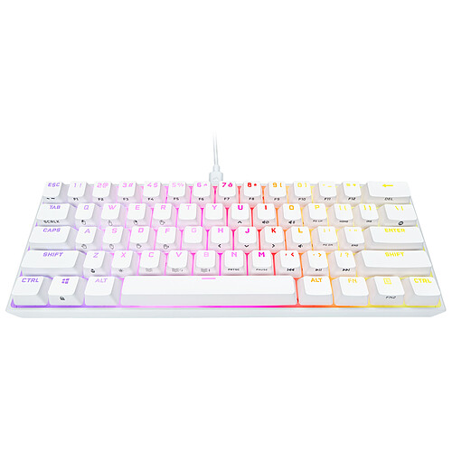 Corsair Gaming K65 Mini RGB Blanc (Cherry MX Red) pas cher