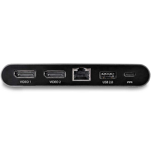 StarTech.com Station d'accueil USB Type-C à double affichage DisplayPort 4K pour PC portable pas cher