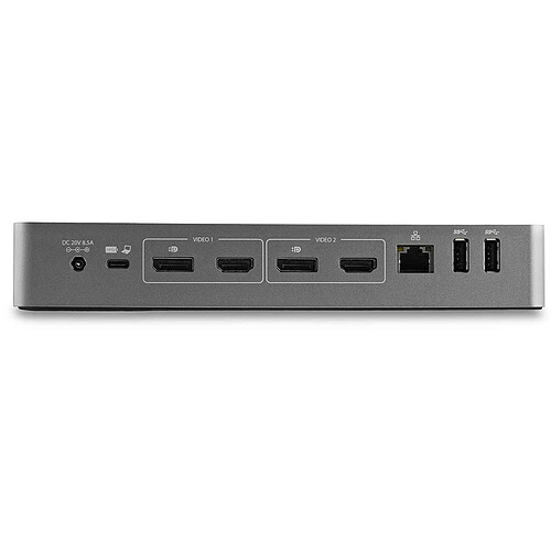 StarTech.com Station d'accueil DisplayPort/HDMI double affichage 4K 60 Hz pour PC portable USB-C/A pas cher
