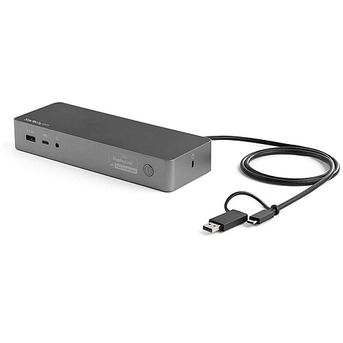 StarTech.com Station d'accueil DisplayPort/HDMI double affichage 4K 60 Hz pour PC portable USB-C/A pas cher