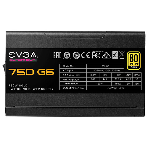 EVGA SuperNOVA 750 G6 pas cher