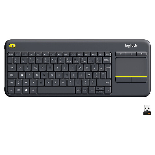 Logitech Wireless Touch Keyboard K400 Plus (Noir) pas cher