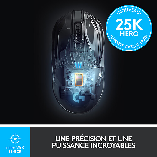 Logitech G G903 Lightspeed Hero Wireless Gaming Mouse pas cher