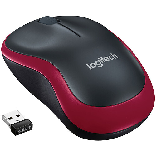 Logitech Wireless Mouse M185 (Rouge) pas cher