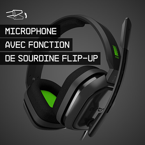 Astro A10 Gris/Vert (PC/Mac/Xbox One/PlayStation 4/Switch/Mobiles) pas cher