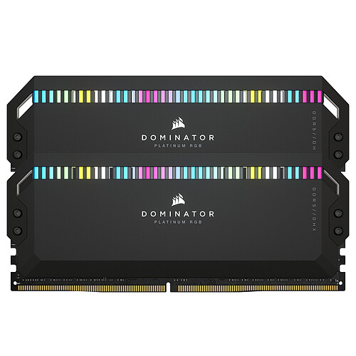 Corsair Dominator Platinum DDR5 RGB 32 Go (2 x 16 Go) 7200 MHz CL34 pas cher