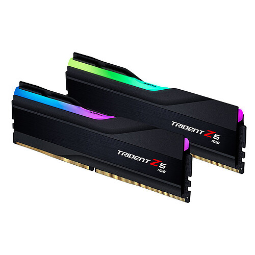 G.Skill Trident Z5 RGB 48 Go (2 x 24 Go) DDR5 6400 MHz CL40 - Noir pas cher
