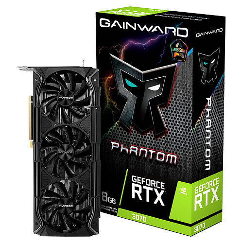 Gainward GeForce RTX 3070 Phantom+ (LHR) pas cher