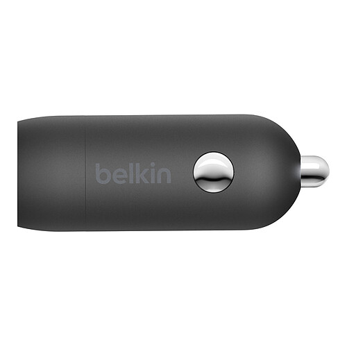 Belkin Boost Charge Chargeur de voiture 1 port USB-C (20 W) sur prise allume-cigare avec câble USB-C vers Lightning 1 m (Noir) pas cher