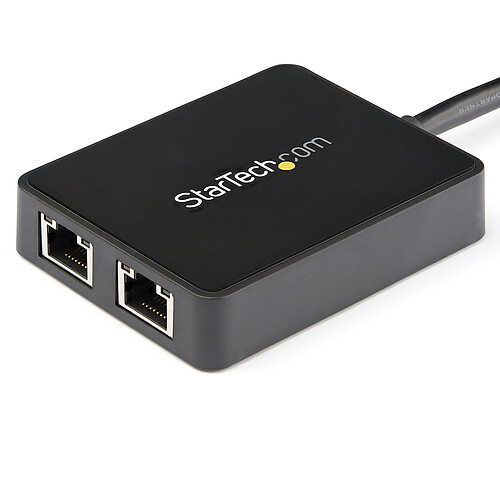 StarTech.com Adaptateur réseau USB 3.0 vers 2 ports Gigabit Ethernet 10/100/1000 Mbps pas cher