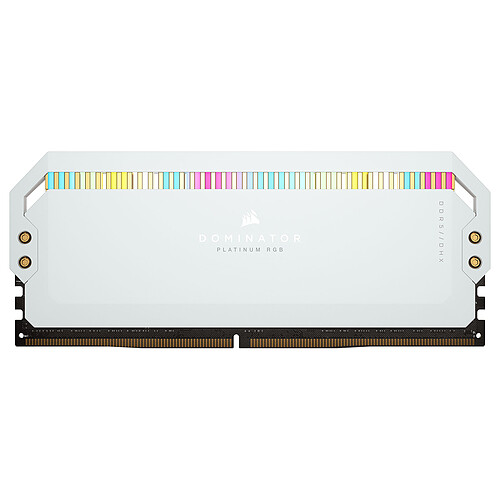 Corsair Dominator Platinum DDR5 64 Go (2 x 32 Go) 5200 MHz CL40 - Blanc pas cher
