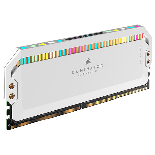 Corsair Dominator Platinum DDR5 RGB 32 Go (2 x 16 Go) 5600 MHz CL36 - Blanc pas cher