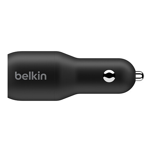 Belkin Boost Charge Chargeur de voiture 2 ports USB-C PD (36W) sur prise allume-cigare (Noir) pas cher