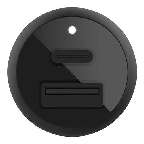 Belkin Boost Charge Chargeur de voiture 2 ports USB-C PD (25W) + USB-A (12W) sur prise allume-cigare (Noir) pas cher