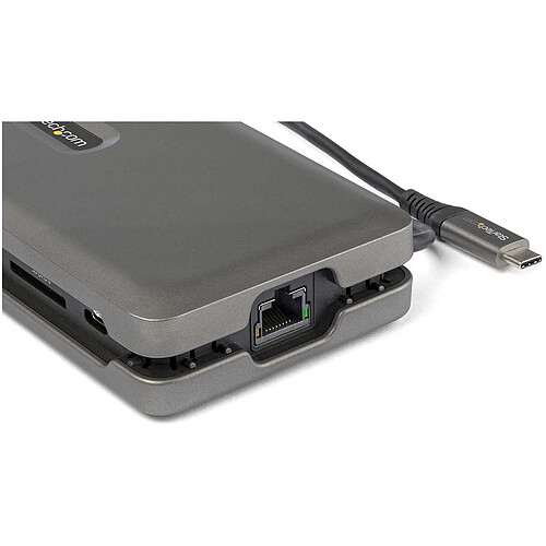 StarTech.com Adaptateur multiport USB-C vers HDMI 4K 60 Hz, Hub USB 2 ports, SD/microSD et Power Delivery 100W pas cher