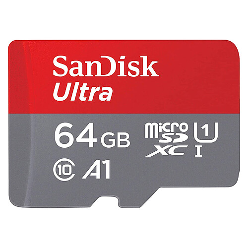 SanDisk Ultra Chromebook microSD UHS-I U1 64 Go 120 Mo/s + Adaptateur SD pas cher