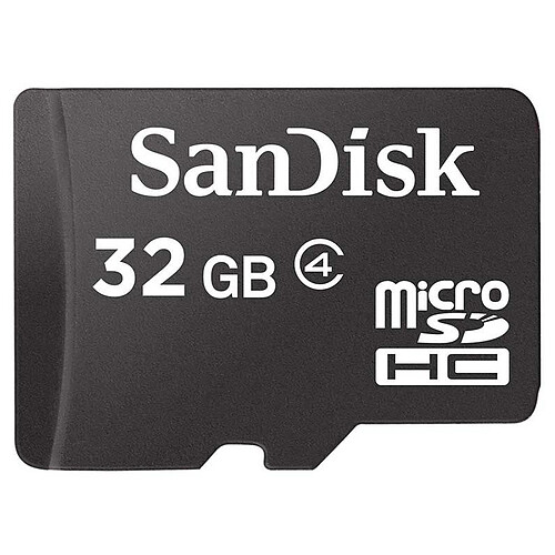 SanDisk Carte mémoire microSDHC 32 Go + Adaptateur SD pas cher
