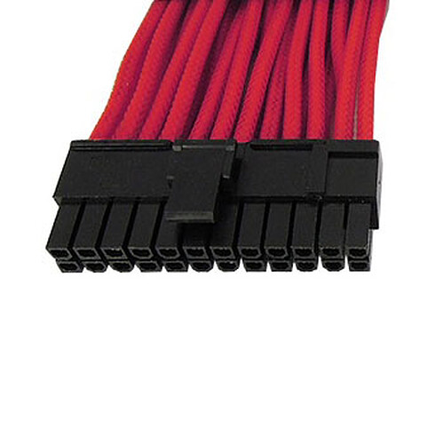 Gelid Câble Tressé ATX 24 broches 30 cm (Rouge) pas cher