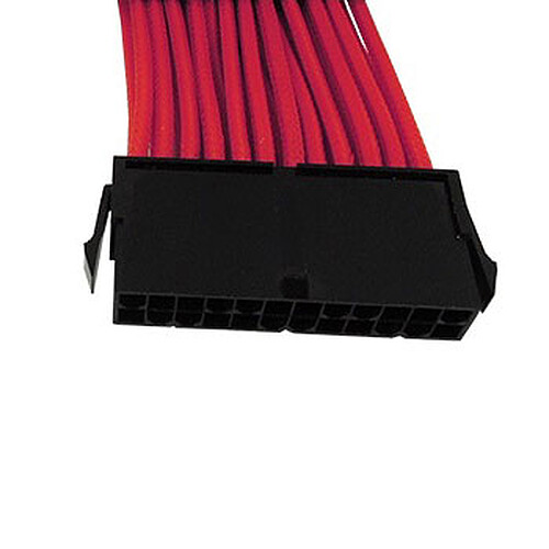 Gelid Câble Tressé ATX 24 broches 30 cm (Rouge) pas cher