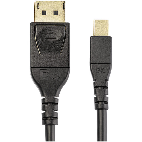 StarTech.com Câble Mini DisplayPort mâle / DisplayPort 1.4 mâle 8K 60Hz ou 4K 120Hz (1 m) pas cher