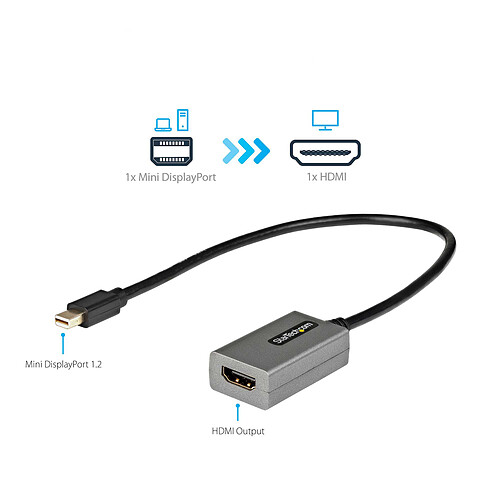 StarTech.com Adaptateur video Mini DisplayPort vers HDMI pas cher