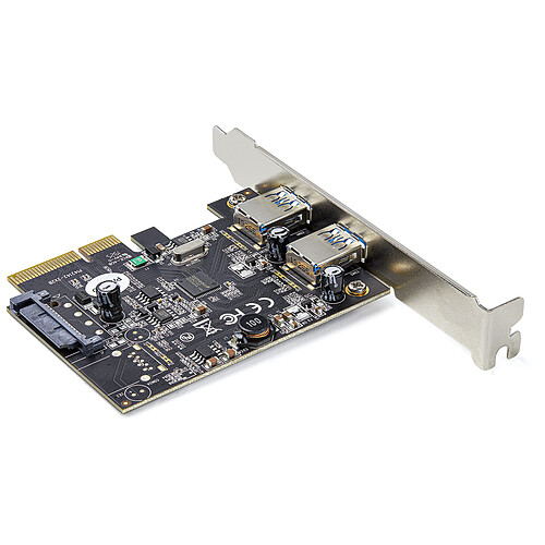 StarTech.com Carte Contrôleur PCI Express vers 2 Ports USB 3.1 Type-A avec UASP pas cher