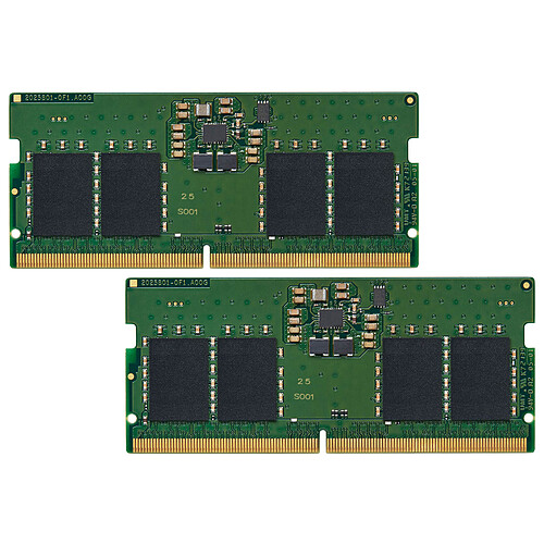 Kingston ValueRAM SO-DIMM 16 (2 x 8 Go) DDR5 4800 MHz CL40 SR X16 pas cher