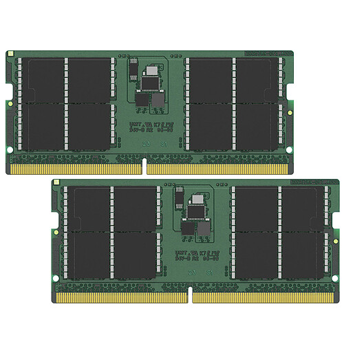 Kingston ValueRAM SO-DIMM 64 (2 x 32 Go) DDR5 4800 MHz CL40 DR X8 pas cher