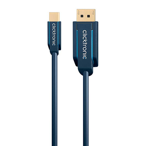 Clicktronic câble Mini DisplayPort / DisplayPort (2 mètres) pas cher