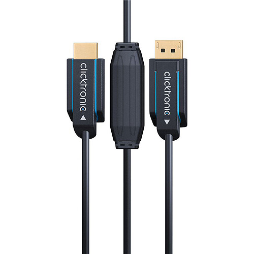 Clicktronic câble adaptateur actif DisplayPort / HDMI 2.0 (1 mètre) pas cher