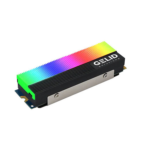 Gelid GLINT ARGB M.2 2280 SSD Cooler (M2-RGB-01) pas cher
